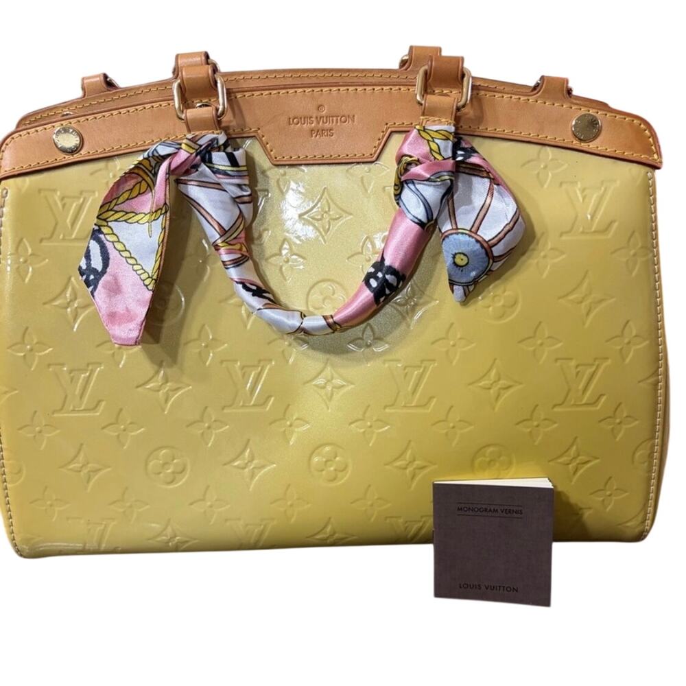Louis Vuitton Yellow Vernis Brea EUC